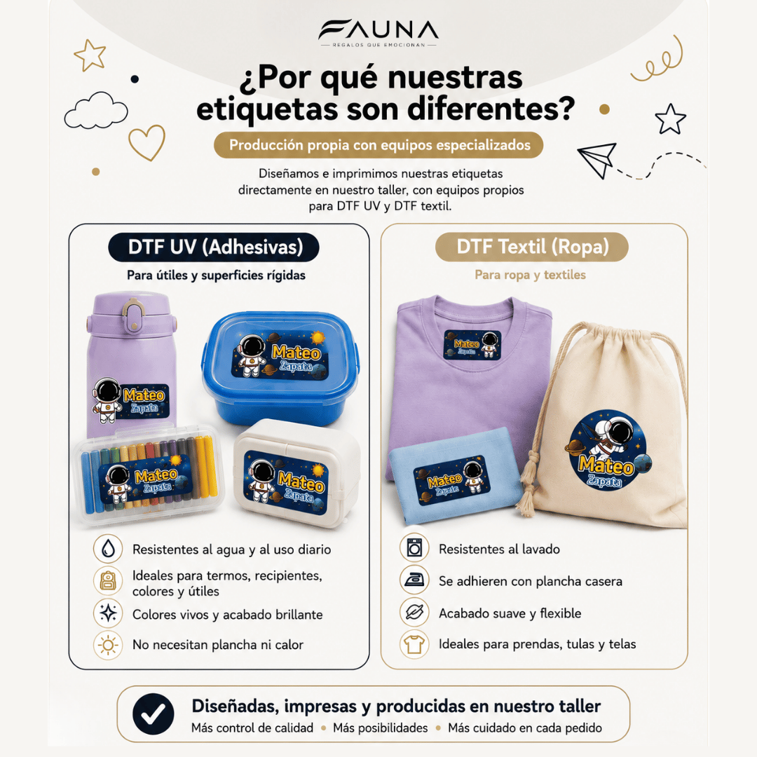 Juguetes Aventureros 🧸 - Etiquetas Escolares Premium Personalizadas