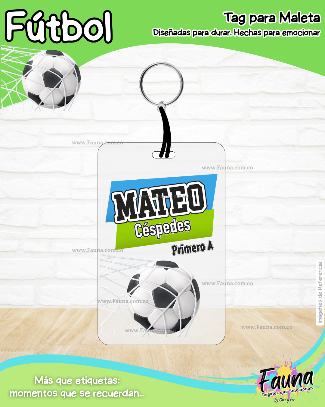 Fútbol Niño ⚽ - Etiquetas Escolares Premium Personalizadas