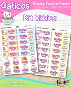 Gaticos 🐾 - Etiquetas Escolares Premium Personalizadas