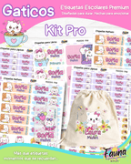 Gaticos 🐾 - Etiquetas Escolares Premium Personalizadas