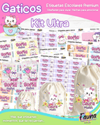 Gaticos 🐾 - Etiquetas Escolares Premium Personalizadas