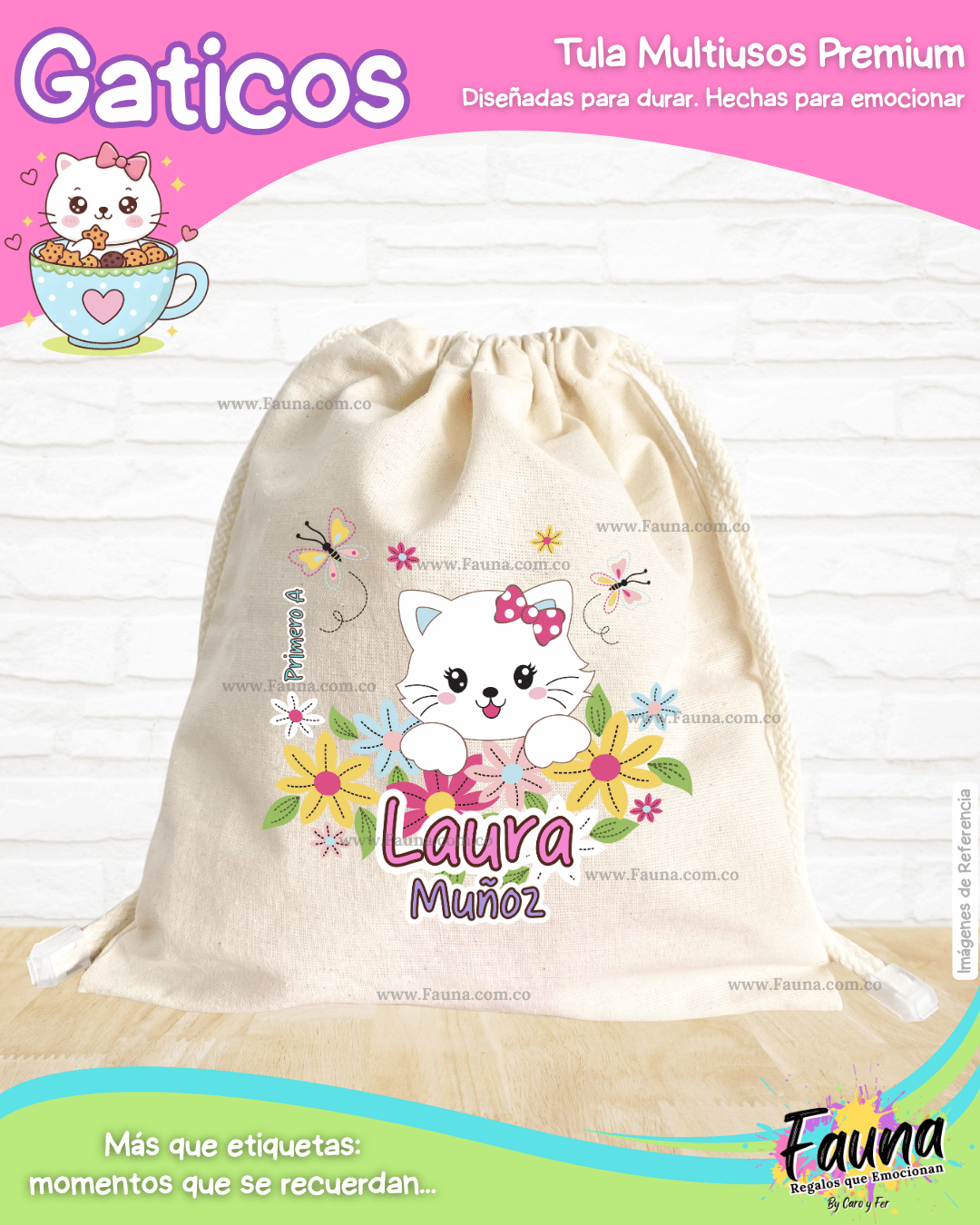 Gaticos 🐾 - Etiquetas Escolares Premium Personalizadas