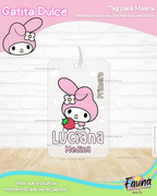 Gatita Dulce 🌸 - Etiquetas Escolares Premium Personalizadas