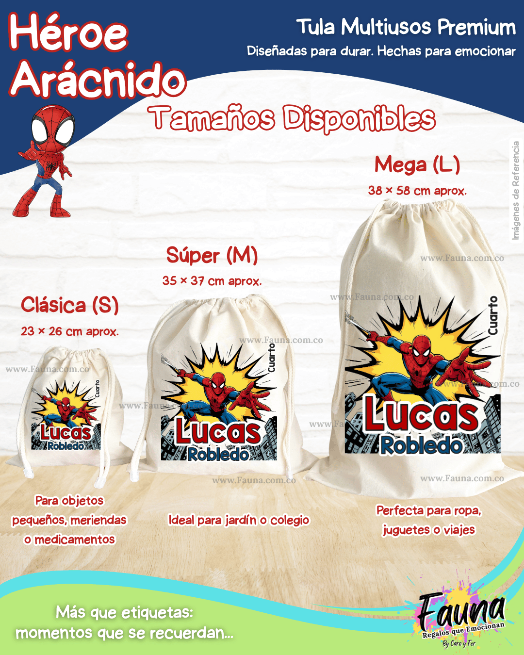 Héroe Arácnido 🕷️ - Etiquetas Escolares Premium Personalizadas