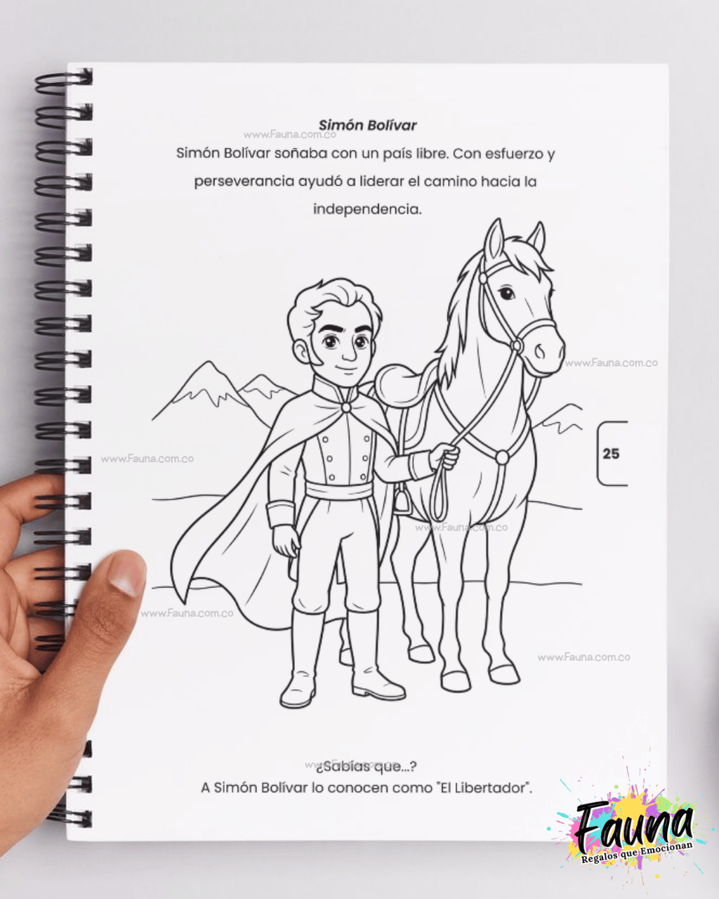 Libro para Colorear y Aprender - La Historia de Colombia para Niños