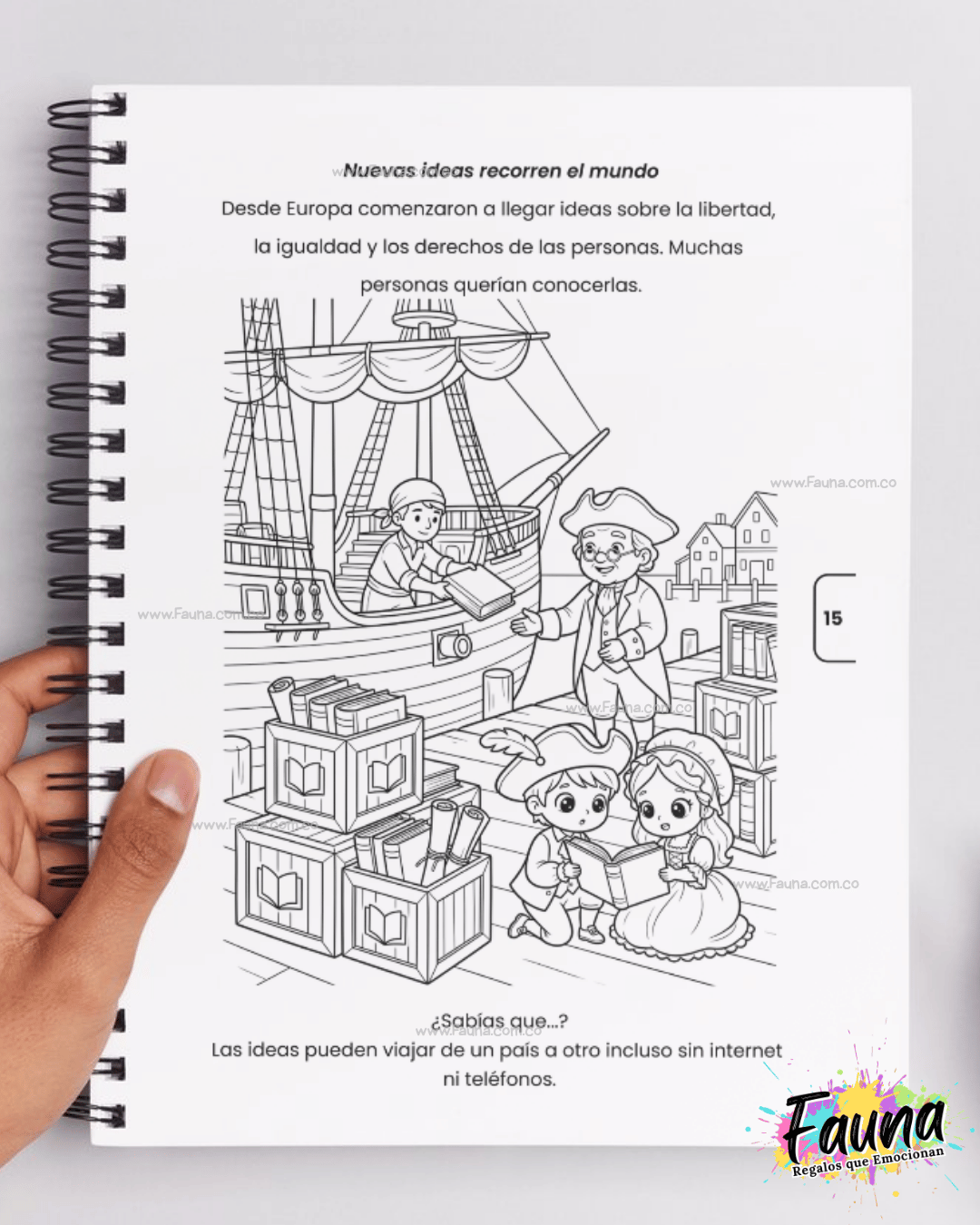 Libro para Colorear y Aprender - La Historia de Colombia para Niños