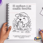 Libro para Colorear y Aprender – Aventuras del Capibara 🐾