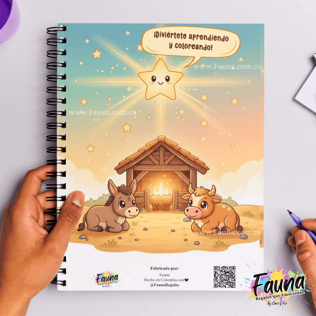 Libro para Colorear y Aprender – La Historia del Niño Jesús ✨