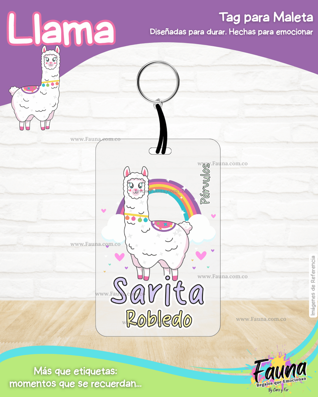 Llama 🦙 - Etiquetas Escolares Premium Personalizadas