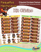 Pequeños Hechiceros 🪄 - Etiquetas Escolares Premium Personalizadas