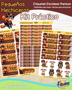 Pequeños Hechiceros 🪄 - Etiquetas Escolares Premium Personalizadas