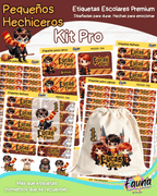 Pequeños Hechiceros 🪄 - Etiquetas Escolares Premium Personalizadas