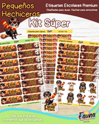 Pequeños Hechiceros 🪄 - Etiquetas Escolares Premium Personalizadas