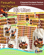 Pequeños Hechiceros 🪄 - Etiquetas Escolares Premium Personalizadas