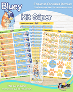 Perrita Aventurera 🐾 - Etiquetas Escolares Premium Personalizadas