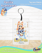 Perrita Aventurera 🐾 - Etiquetas Escolares Premium Personalizadas
