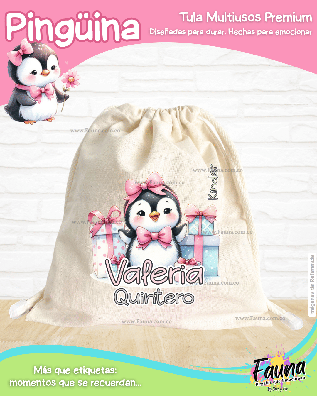 Pingüina 🐧 - Etiquetas Escolares Premium Personalizadas