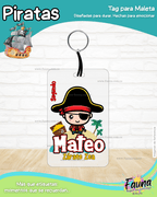 Piratas 🦜 - Etiquetas Escolares Premium Personalizadas