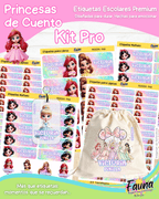 Princesas de Cuento 👑 - Etiquetas Escolares Premium Personalizadas