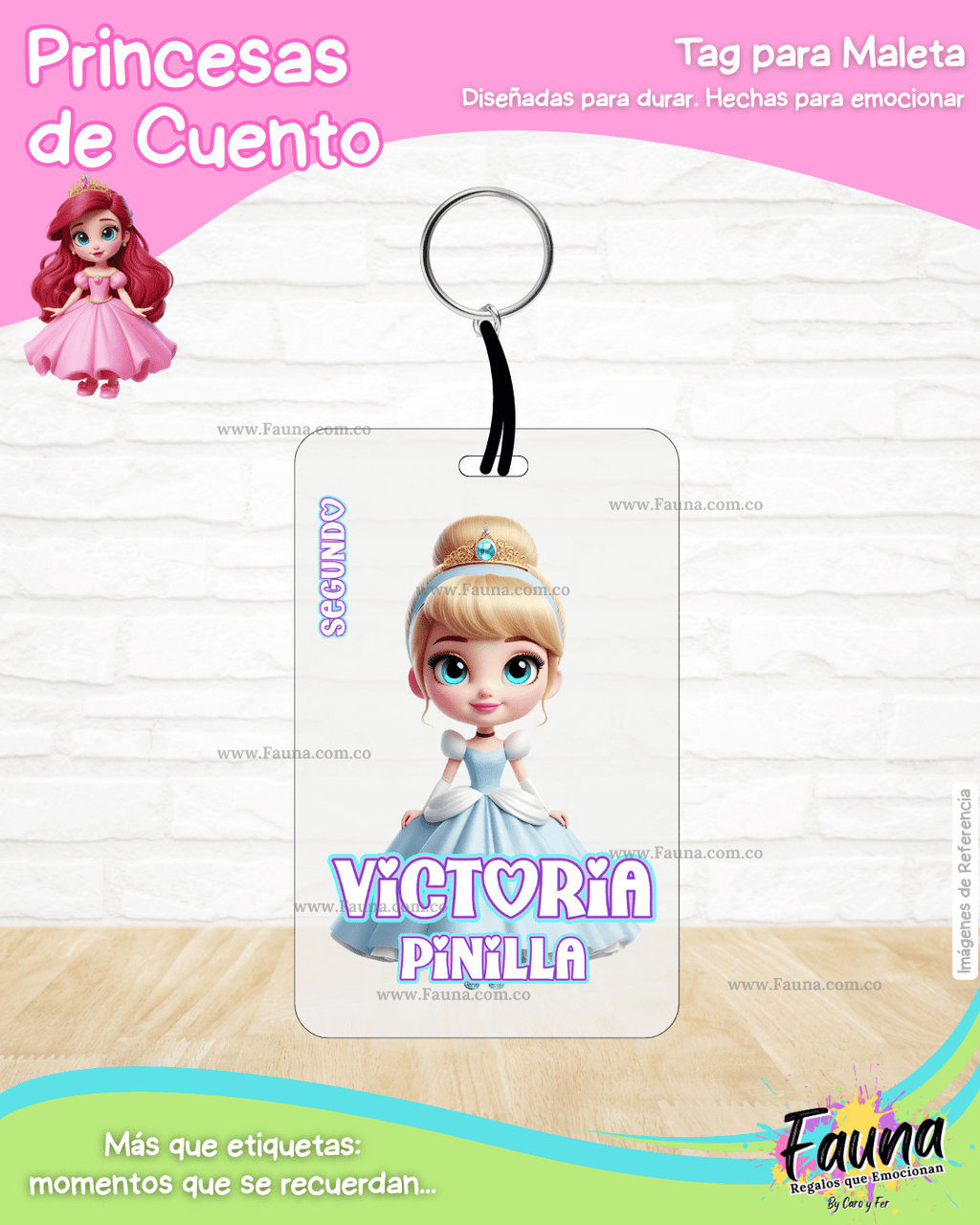 Princesas de Cuento 👑 - Etiquetas Escolares Premium Personalizadas
