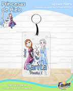 Princesas de Hielo ❄️ - Etiquetas Escolares Premium Personalizadas