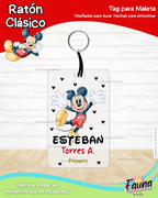 Ratón Clásico 🐭 - Etiquetas Escolares Premium Personalizadas