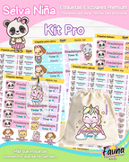 Selva Niña 🌴 - Etiquetas Escolares Premium Personalizadas