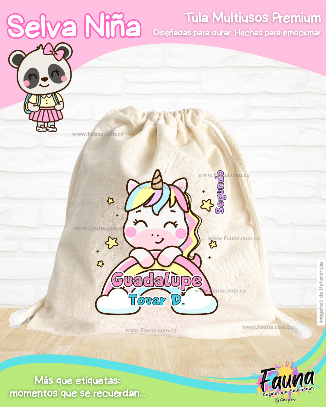Selva Niña 🌴 - Etiquetas Escolares Premium Personalizadas