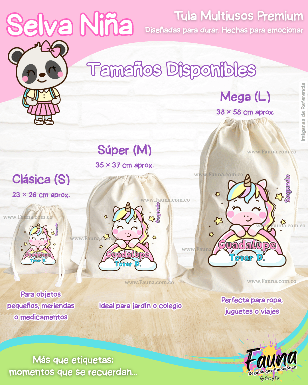 Selva Niña 🌴 - Etiquetas Escolares Premium Personalizadas