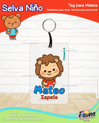 Selva Niño 🦁 - Etiquetas Escolares Premium Personalizadas