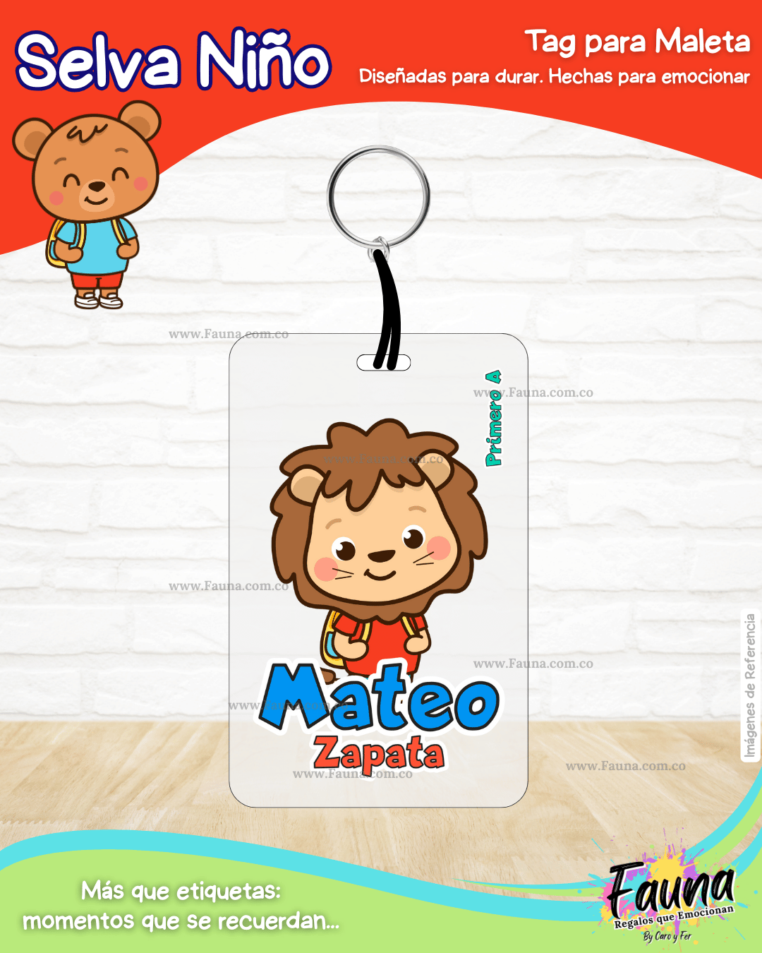 Selva Niño 🦁 - Etiquetas Escolares Premium Personalizadas