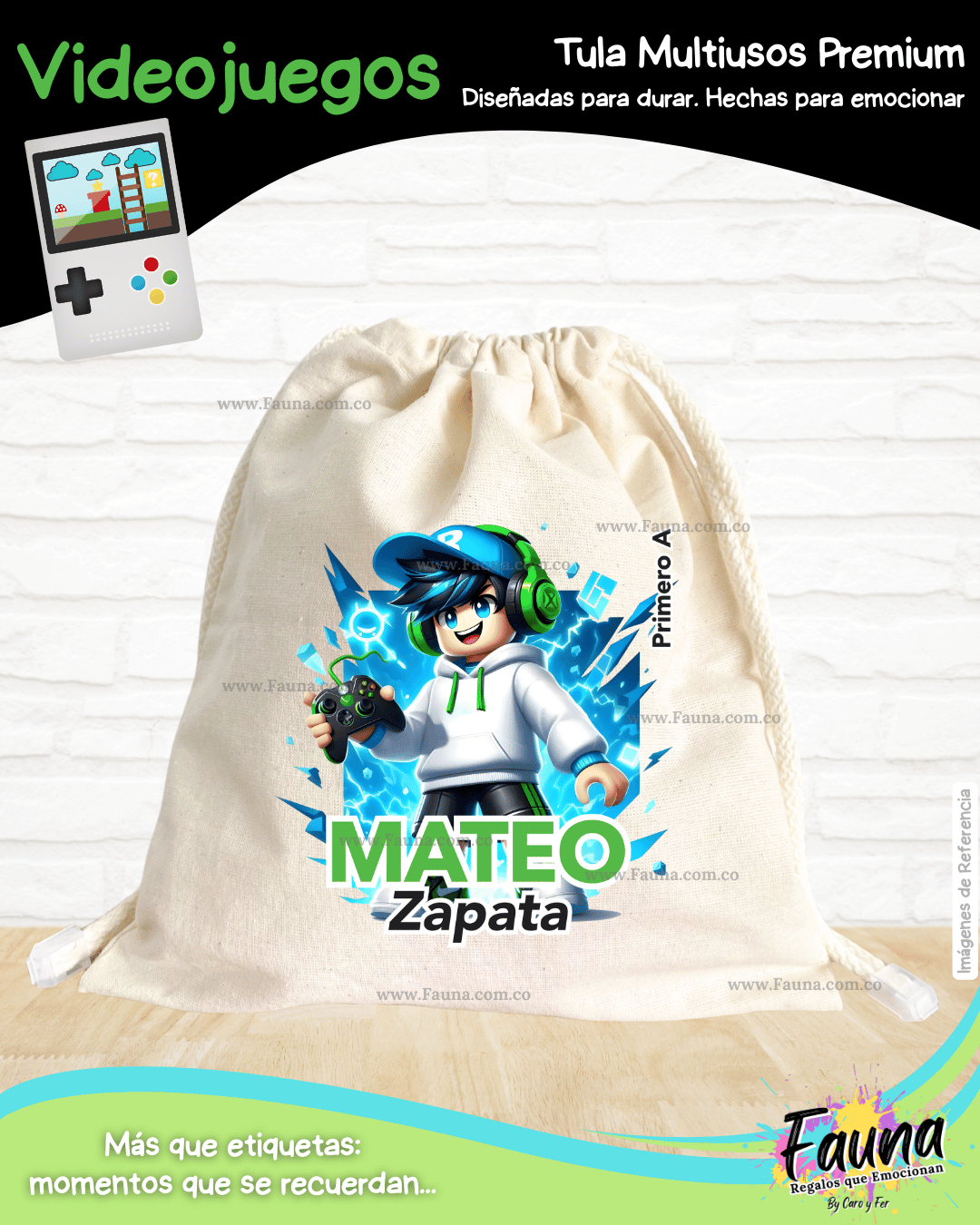Videojuegos 🎮 - Etiquetas Escolares Premium Personalizadas
