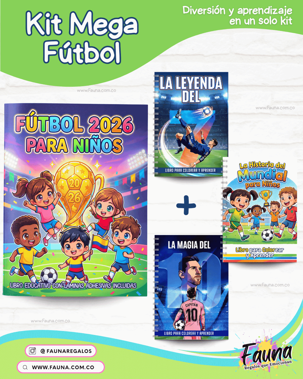 Álbum de Láminas de Fútbol 2026 para Niños (Incluye todas las láminas)