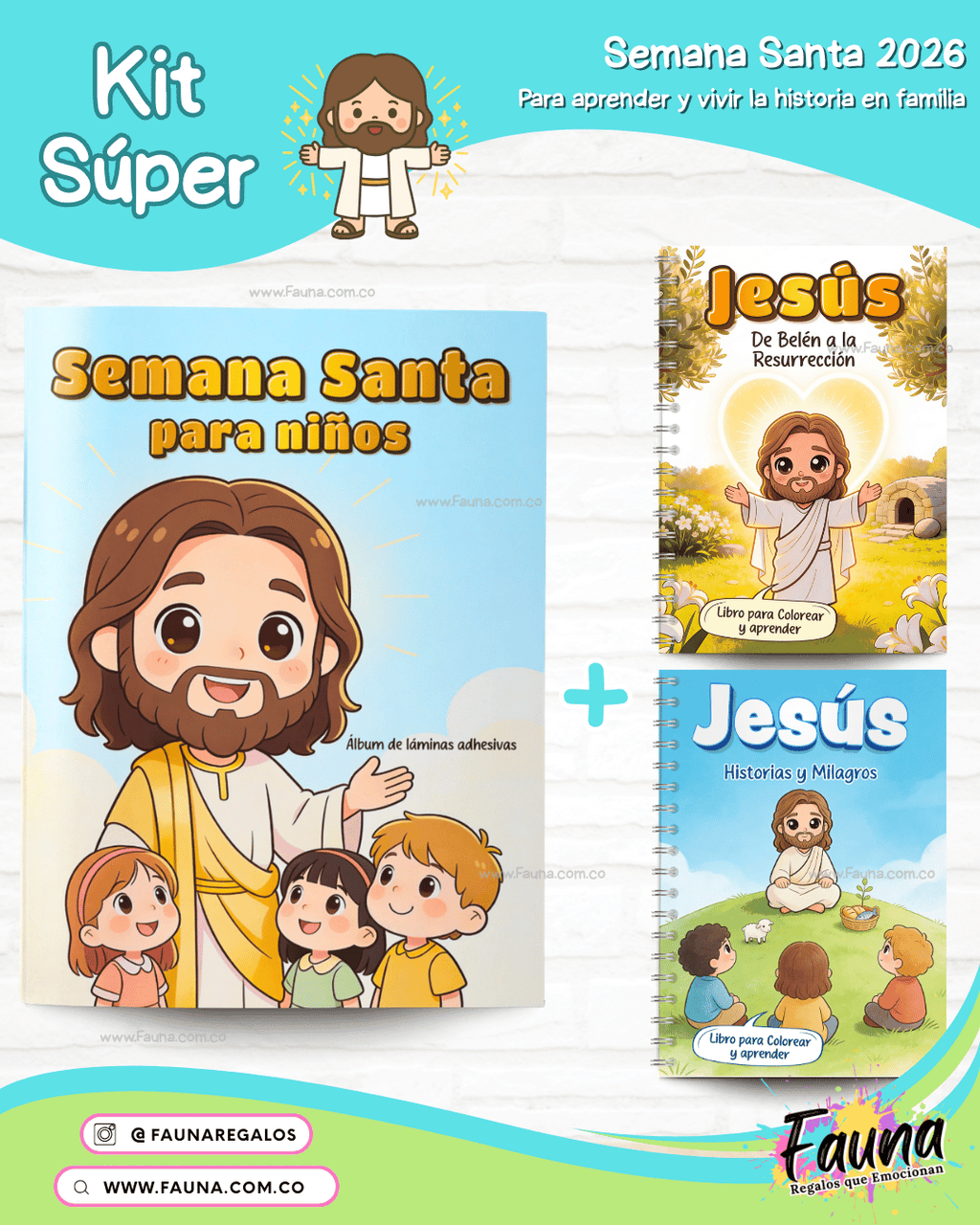 Álbum de Láminas de la Semana Santa 2026 – Para Niños (Incluye todas las láminas)