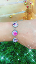 Pulsera Artesanal en Acero con 3 fotos Personalizada