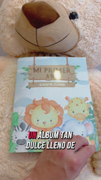 Álbum de Láminas Mi Primer Año para Bebé Personalizado con 18 Fotos